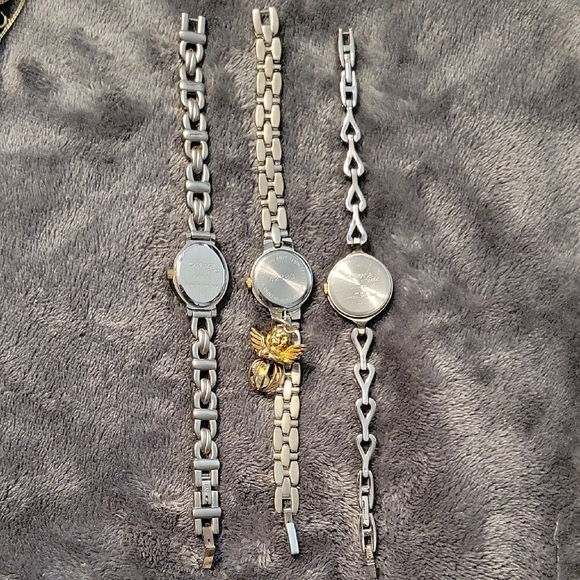 Women's Gold and Silver Watch Trio Set - Picture 3 of 4